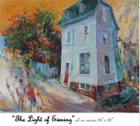 The light of evening 2, St John's, Newfoundland, Canada, Oil on Canvas